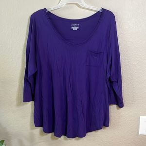 Lane Bryant 22/24 mid sleeve tee shirt